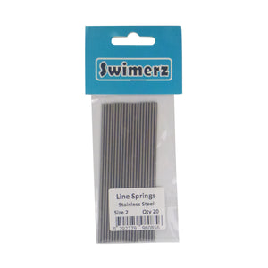 Swimerz Stainless Steel Fishing Line Springs, Size 2, 10cmL, 1.4mmID, 2.0mmOD