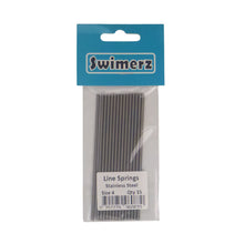 Load image into Gallery viewer, Swimerz Stainless Steel Fishing Line Springs, Size 4, 10cmL, 1.9mmID, 2.5mmOD