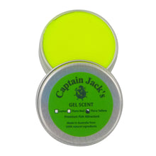 Load image into Gallery viewer, Captain Jack&#39;s Gel Scent - Fluoro Yellow, 15 gm Tin
