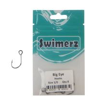 Load image into Gallery viewer, Swimerz Big Eye Inline Lure Hooks, Size 1/0, 8 Pack