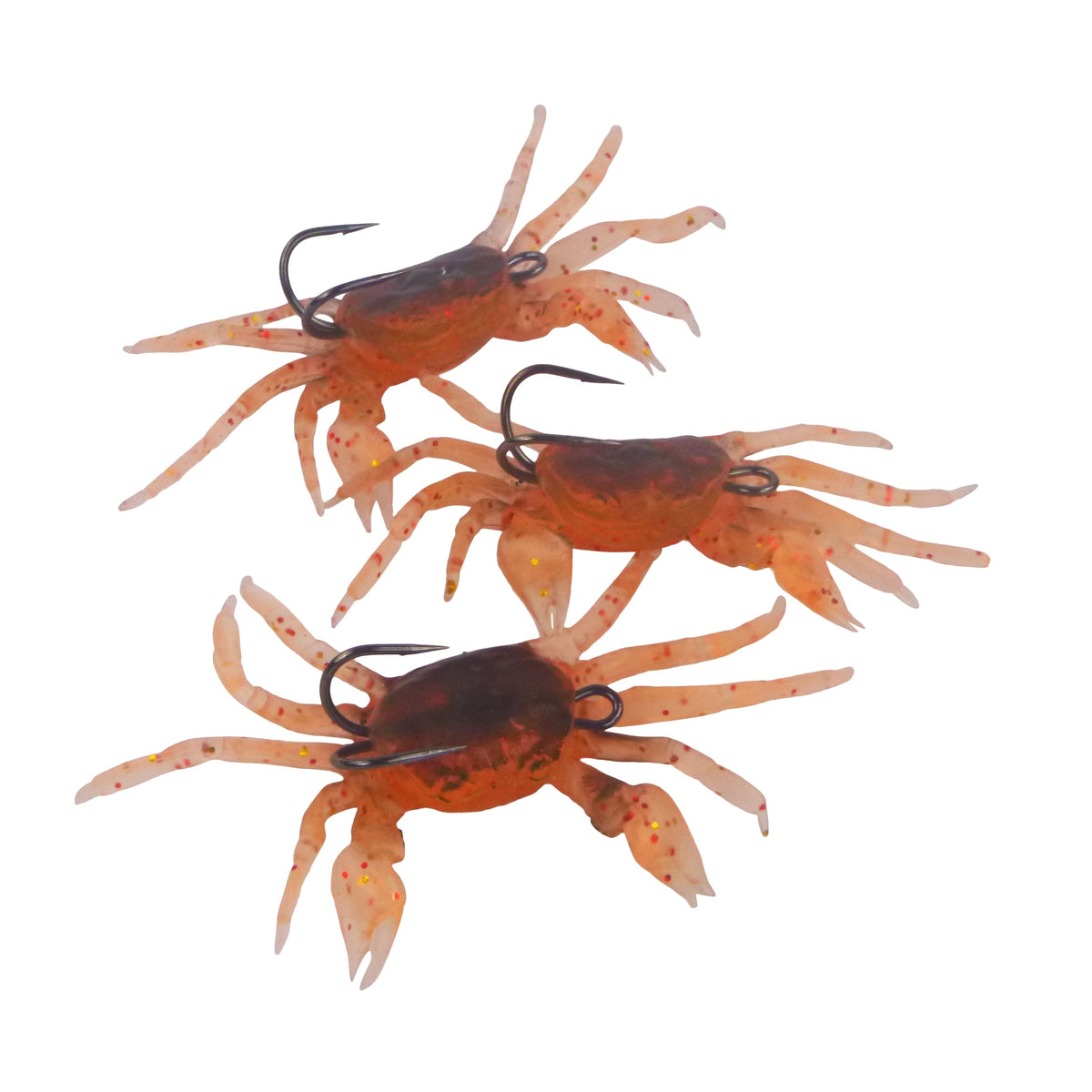 Swimerz Soft Crabs, Pink Nipper, 3 pack Blue Seas Tackle Co