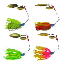 Load image into Gallery viewer, Dekoi 18gm LS20 Closed Eye Spinnerbait, Pink Yellow, Qty 2