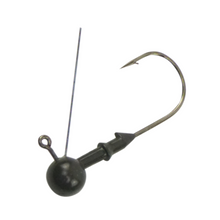 Load image into Gallery viewer, Vike 1/8 oz Weedless Round Jig Head with a Size 1/0 Hook Tungsten, 3 pack