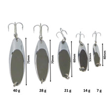 Load image into Gallery viewer, Finesse Chrome Kaster Jig, 14 Grams. Pack of 3 Jigs.