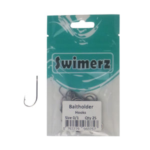 Swimerz 0/1 Baitholder Hook, Qty 25