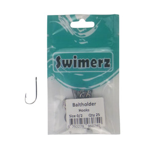 Swimerz 0/2 Baitholder Hook, Qty 25