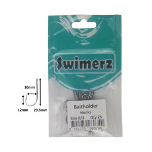 Swimerz 0/2 Baitholder Hook, Qty 25