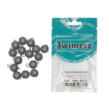 Load image into Gallery viewer, Swimerz 14gm Cheburashka Clip-On Jig Head, Lead, 15 pack