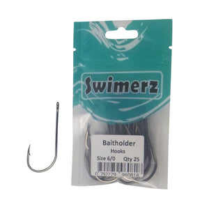 Swimerz 6/0 Baitholder Hook, Qty 25