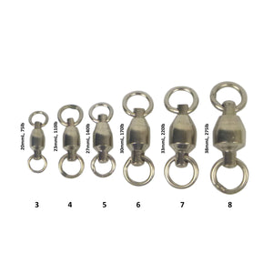 Swimerz Heavy Duty Ball Bearing Swivels, Size 7, 10 pack