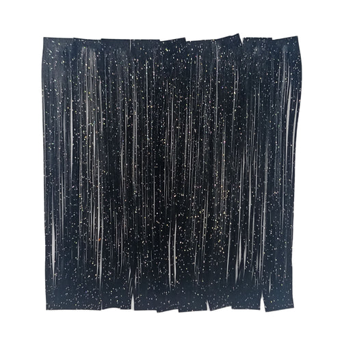 Artizan 22 strand silicon skirting, Black w Flake, Qty 20
