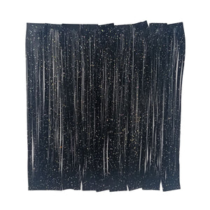 Artizan 22 strand silicon skirting, Black w Flake, Qty 20