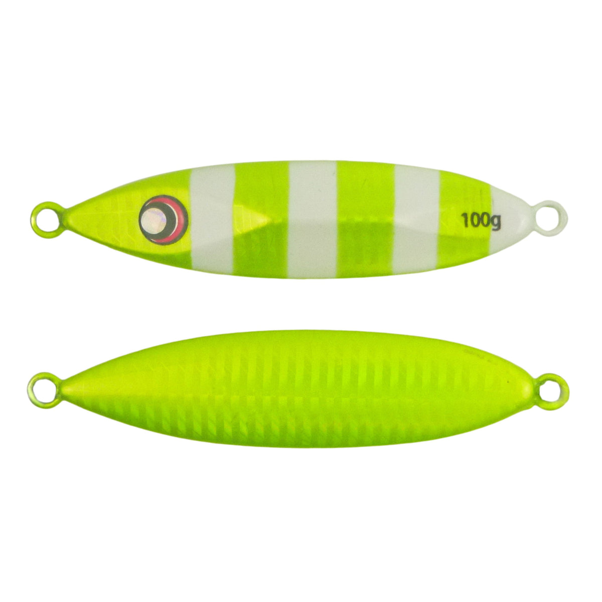 Finesse Slow Pitch Flutter Jig, 100gm, Chartruese, 2 pack – Blue Seas Tackle Co