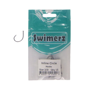 Swimerz 2/0 Inline Circle Hook 15 Pack