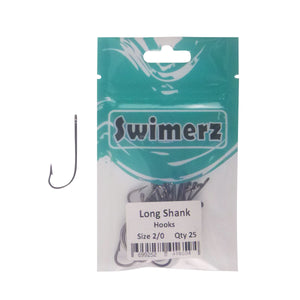 Swimerz 2/0 Long Shank Worm Hook 25 pack