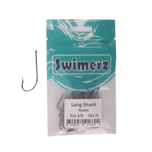 Swimerz 3/0 Long Shank Worm Hook 25 Pack