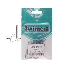 Load image into Gallery viewer, Swimerz 2/0 Long Shank Worm Hook 25 pack