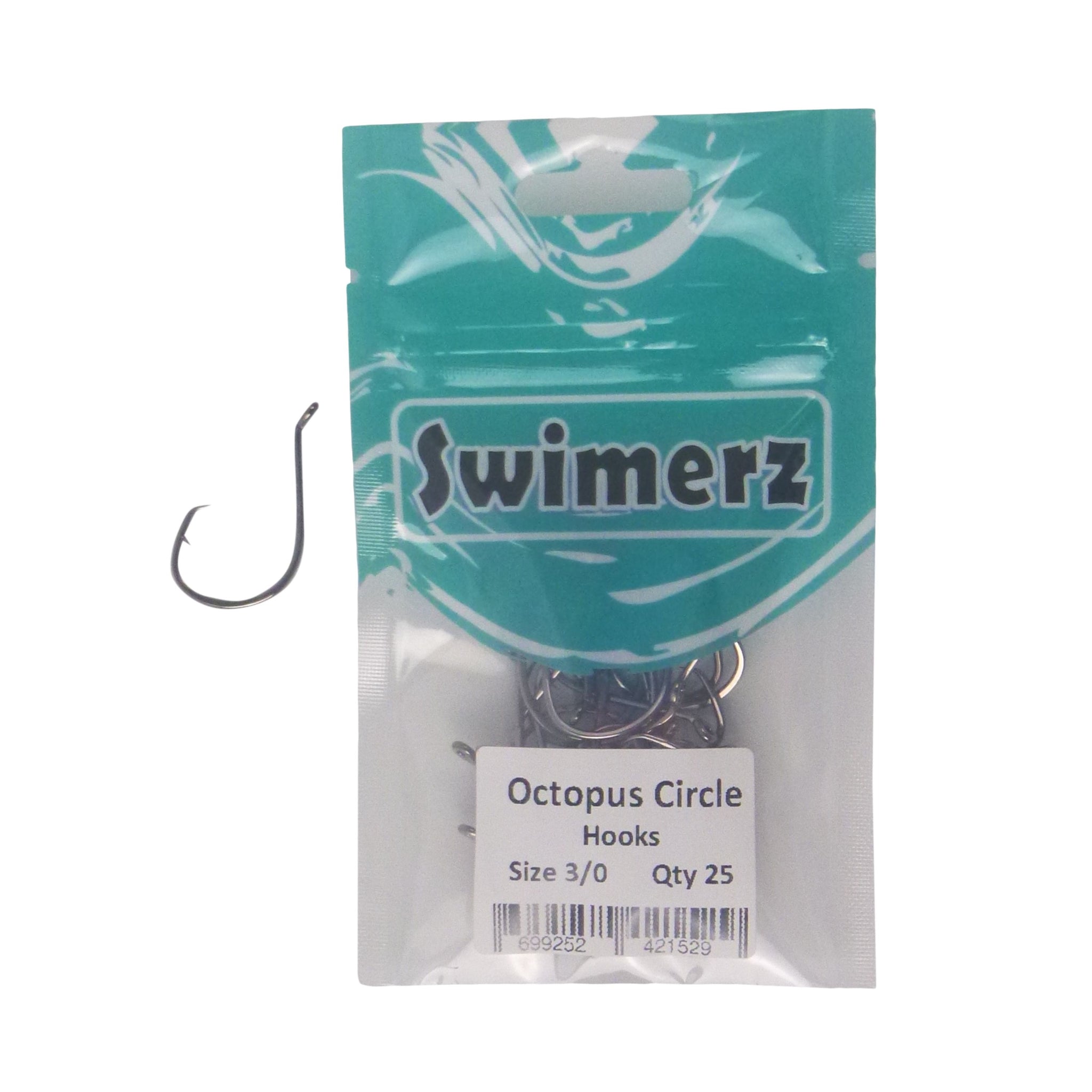 Swimerz 3/0 Octopus Circle Hooks, 25 pack – Blue Seas Tackle Co