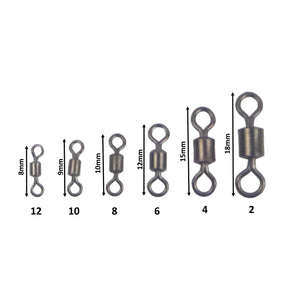 Swimerz Rolling Swivels, Size 6, 20 pack