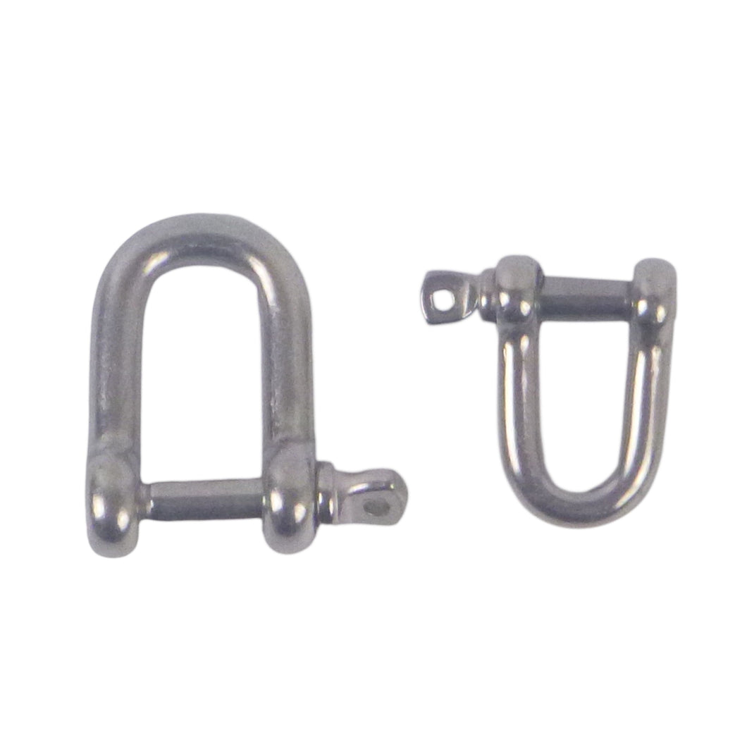 Swimerz Stainless Steel D Shackles, Size 2, 10 pack