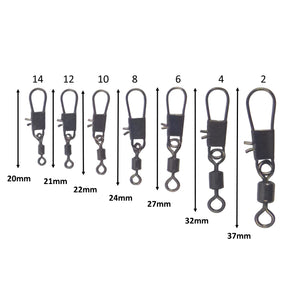 Swimerz Rolling Swivel w Interlock Snap, Size 10, 45 pack