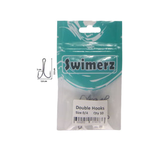 Swimerz Size 4 Extra Strong Double Hook 10 Pack