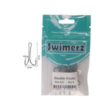 Load image into Gallery viewer, Swimerz Size 2/0 Extra Strong Double Hook 8 Pack