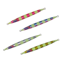 Load image into Gallery viewer, Finesse Lumo Fastdrop Jig, 150gm, Gold Stripe, Qty 2
