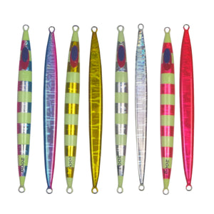 Finesse Lumo Fastdrop Jig, 200gm, Gold Stripe, Qty 2