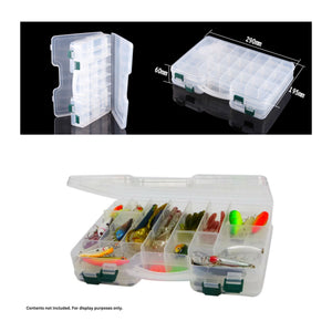 Rig Ezy 44 Compartment Double-sided Tackle Box. 295mmL x 210mmW x 6ommD