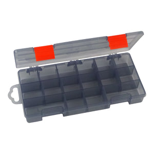 Rig Ezy 16 Compartment Tackle Box. 230mmL x 110mmW x 45mmD.