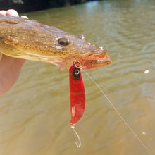 Load image into Gallery viewer, Toppu Mizzu Sidewinder Bent Minnow, 95mm, Opaque Gold