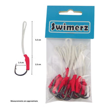 Load image into Gallery viewer, Swimerz 2/0 Single Assist Hooks, 10 pack