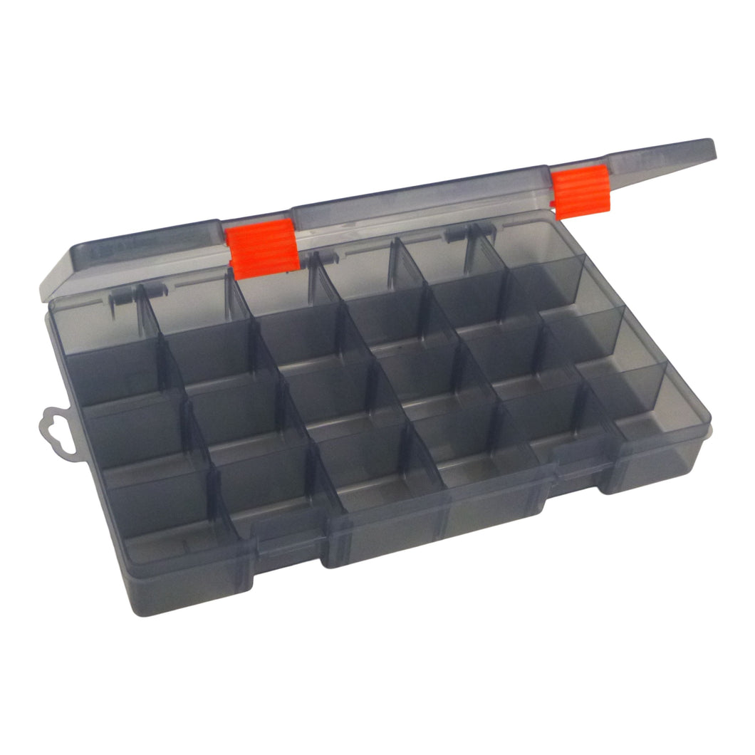 Rig Ezy 24 Compartment Tackle Box. 350mmL x 220mmW x 50mmD.