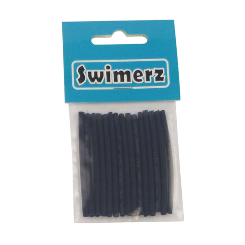 Swimerz Assist Hook Sleeves, Black, 50mmL X 2mmD, Qty 15