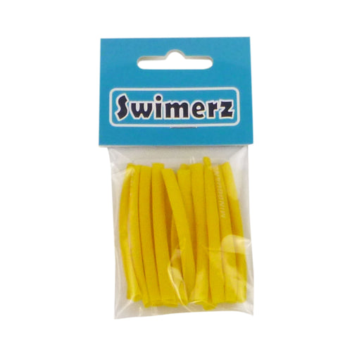 Swimerz Assist Hook Sleeves, Yellow, 50mmL X 3mmD, Qty 15