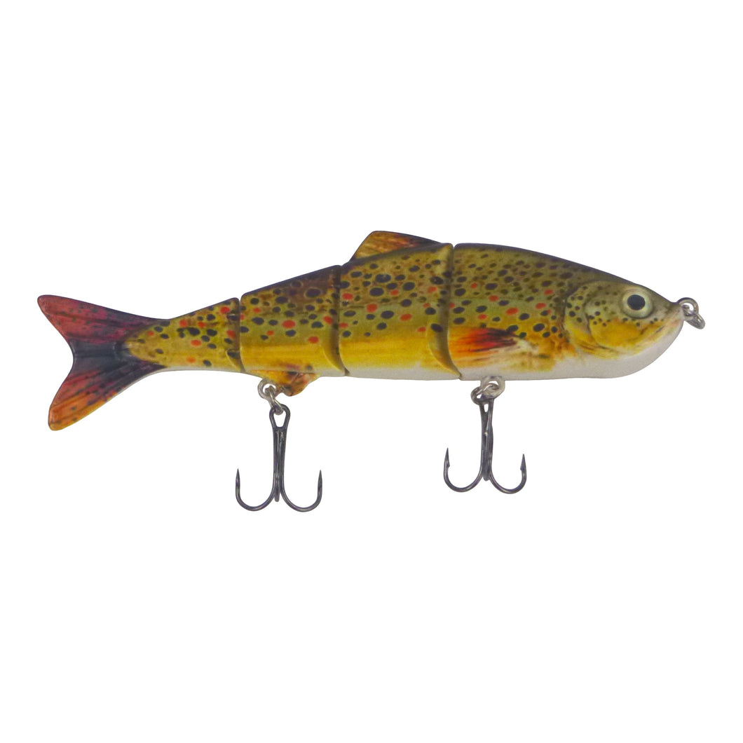 Finesse Naturals 4 Segment Swimbait, 110mm, Brown Trout