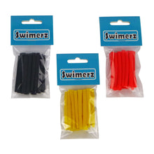 Load image into Gallery viewer, Swimerz Assist Hook Sleeves, 4mm Shrink Tube, Black, Yellow &amp; Red, 50mm. Qty 45.