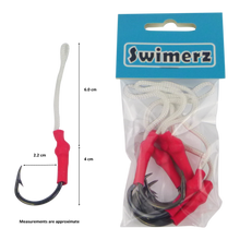 Load image into Gallery viewer, Swimerz 5/0 Single Assist Hooks, 6 pack