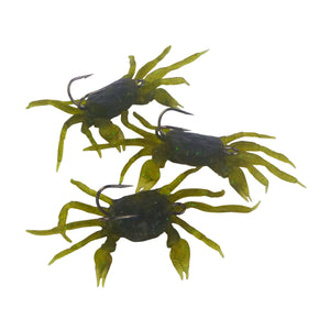 Swimerz Soft Crabs, Mud Crab, 3 pack