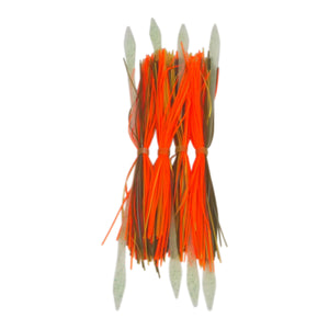 Dekoi Tailed Lure Skirts, Orange Lumo Tail