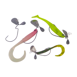 Dekoi Blade Jig Head, Wide Gape, Size Medium, 3 pack