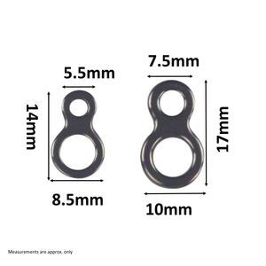 Swimerz 225kg Solid Double Rings, 17mm, 20 pack