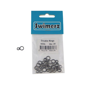 Swimerz 180kg Solid Double Rings, 14mm, 20 pack