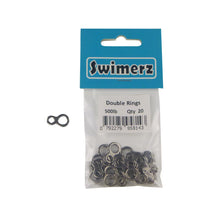 Load image into Gallery viewer, Swimerz 225kg Solid Double Rings, 17mm, 20 pack