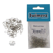 Load image into Gallery viewer, Swimerz Duo Lock Snaps Size 1. Pack 50 pack