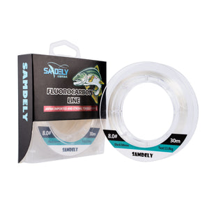 Samdely Clear Fluorocarbon Leader, #2.0, 10lb, 30Mtr