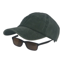 Load image into Gallery viewer, BSTC 6-Panel Baseball Cap, Distressed Cotton, Green