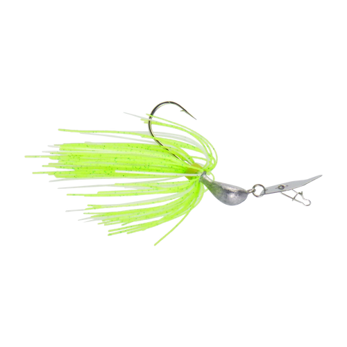 Dekoi 14gm Bladed Swim Jig, Chatterbait, Green Flash, 2 pack