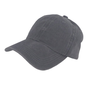 BSTC 6-Panel Baseball Cap, Distressed Cotton, Grey